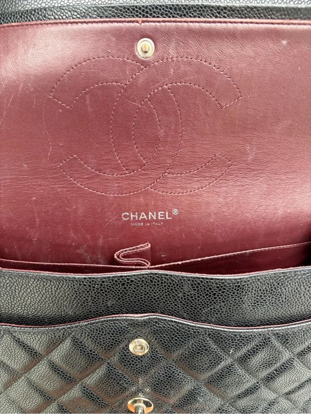 Chanel Jumbo Classic Quilted Flap Bag in Black